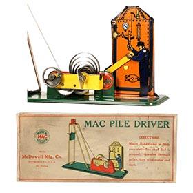1928 McDowell Mfg. Co., MAC Pile Driver in Original Box
