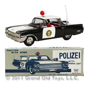 1960 Ichiko Cadillac 4dr Polizei Car In Original Box