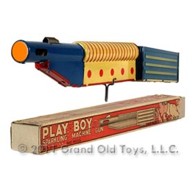 1936 Marx Play Boy Sparkling Machine Gun In Original Box