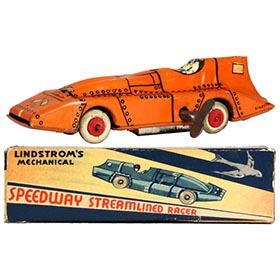 c.1933 Lindstrom, Orange Whippet Racer in Original Box