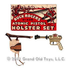 1946 Daisy Buck Rogers U-238 Atomic Pistol Holster Set With Original Box