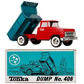1967 Tonka, No. 406 Dump Truck in Original Box
