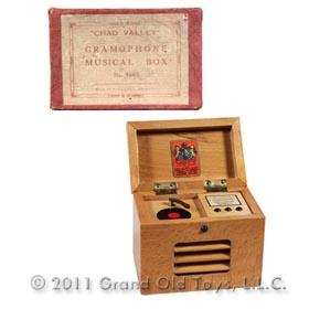 c.1955 Chad Valley Gramophone Musical Box In Original Box